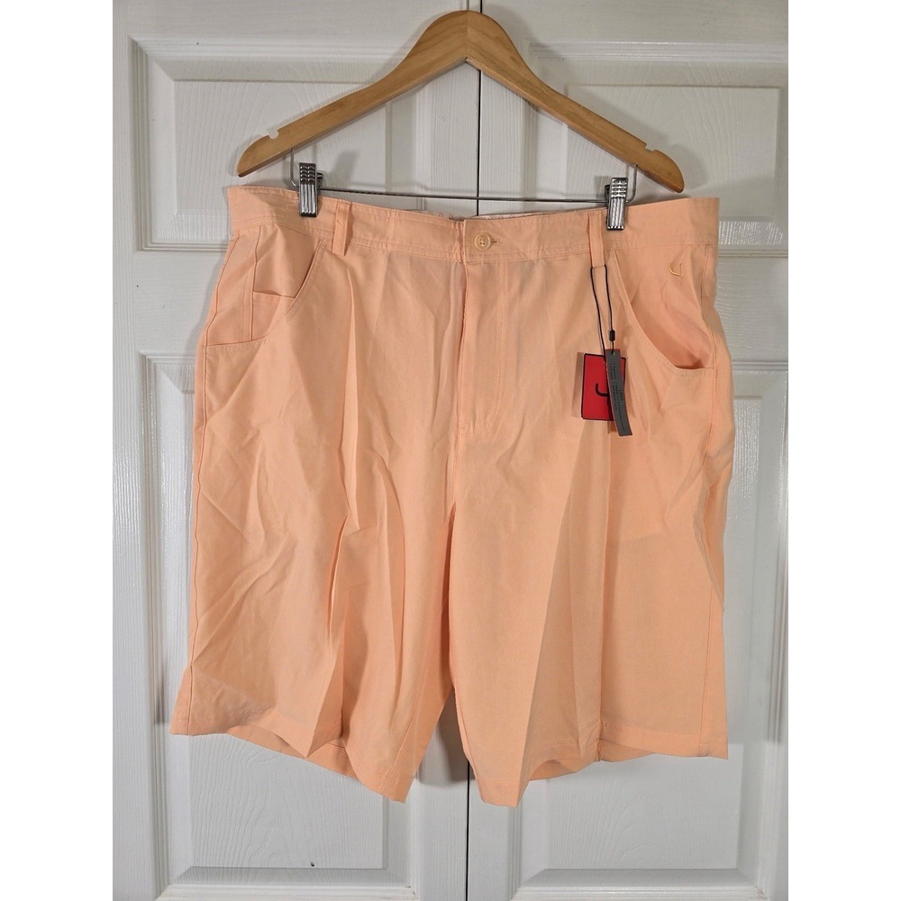 SHORT PAR 4 Lido Sunset Golf Shorts Men's 38 Peach Polyester Spandex New